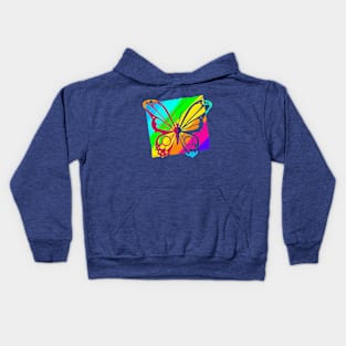 Artistic Butterfly Art Kids Hoodie